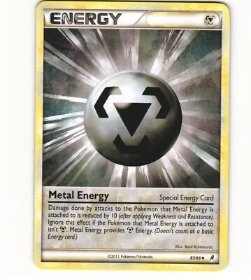 2011 Moderate Play Pokemon 87/95	Metal Energy HGSS Call Of Legends English - Image 1 of 2