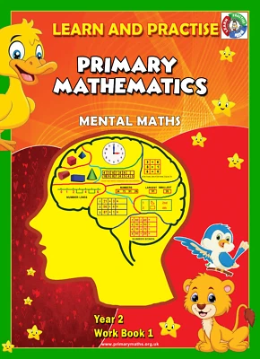YEAR 2 - WORK BOOK 1,2&3, LEARN AND PRACTISE,  KEY STAGE 1, MENTAL MATHS - Image 1 of 3