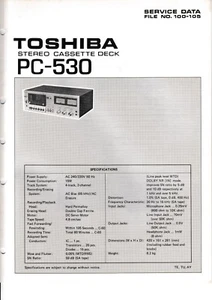 Service Manual-Anleitung für Toshiba PC-530 - Picture 1 of 1