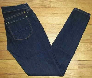 Jeans Lucky Brand ajustados azules denim azul oscuro nuevos sin etiquetas $80 talla 2/26 26x29 p3203 - Imagen 1 de 10