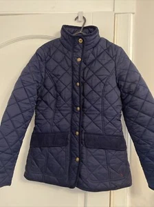 Joules Blue Quilted Jacket Size 10 - Picture 1 of 6