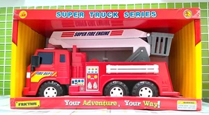BIG DADDY Big-Daddy Medium Duty Friction Powered Fire truck With Extendable Ladd - Picture 1 of 3