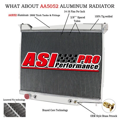 4 Row Aluminum Radiator Fit 2000-2004 Ford Expedition Navigator 4.6L 5.4L HOT Foto 1 de 4