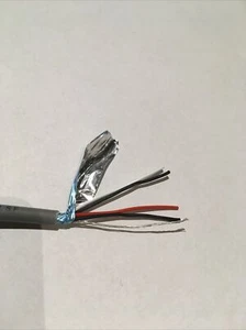 Cable equivalente de 4 núcleos de lámina con pantalla Belden 9502 compatible con LSF Rohs2 por M - Imagen 1 de 4