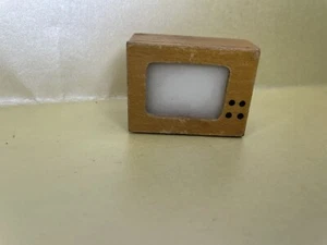 Vintage Dolls House Early Barton Television Set Lundby 16th Scale - Picture 1 of 1