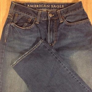 AMERICAN EAGLE Jeans LOW LOOSE 28x30 Dark Distressed *MINT LN* J111417 - Picture 1 of 2