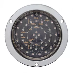40 LED Deep Dish 4" Stop, Turn & Tail Light - Red LED/Clear Lens - Picture 1 of 1
