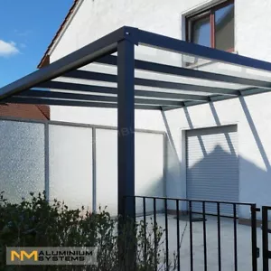 SONDERPREIS !! Aluminium Terrassendach Glasdach 5 m x 2,90 m !! LIEFERBEREIT!! - Bild 1 von 24