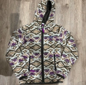 Patagonia Damen Jacke XS Retro sehr selten Fleece Kapuze Full Zip Jacket Aztec - Bild 1 von 4