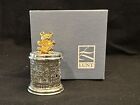 NEW Lunt USA Silversmith Brass Silver Plated Teddy Bear Tooth Fairy Box NIB