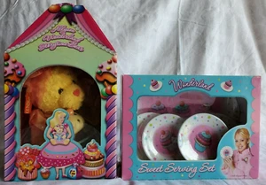 NUEVO Oso Gund animado de panadería Allyson Wonderland con juego de servir sin usar, en caja raro difícil de encontrar - Imagen 1 de 9