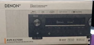 Denon AVR-X1700H 7.2ch 8K AV Surround Receiver Black UltraHD HDR10 - Picture 1 of 1