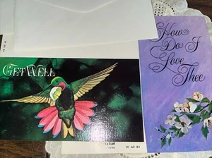 Vintage Greeting Cards 2 Envelopes 7x4 Closed Lot of (2)  - Picture 1 of 4