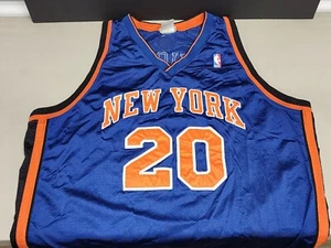 Vintage Reebok Authentic New York Knicks Allan Houston #20 Jersey size 56 - Picture 1 of 12