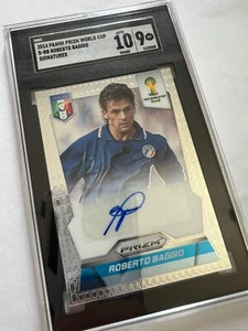 2014 Panini Prizm FIFA ROBERTO BAGGIO Auto Base Signatures Italy #S-RB SGC 9 - Picture 1 of 14