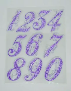 Decorative Large Number Clear Acrylic Stamps **UK Seller, Fast Dispatch** 0Z - Picture 1 of 4