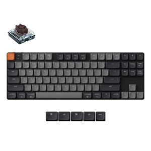 Keychron K1 QMK Kabellose Mechanische Tastatur Version 6, QWERTY US, K1X-H3, Bro - Afbeelding 1 van 9
