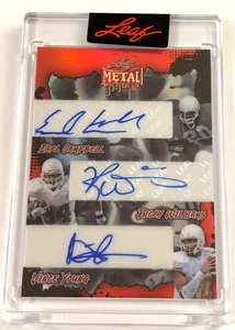 Vince Young / Campbell / Williams 2025 Leaf Metal Halloween AUTO Autograph 1/1 ! - Picture 1 of 2