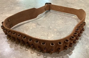 Leather “B. Baintlr” 20 Round Rifle Ammo/Bandolier Belt SZ. 42-46 Waist NOS - Picture 1 of 5