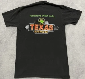 Texas Roadhouse T-Shirt Herren M Medium Schwarz Kurzarm Mitarbeiter Uniform Kellner - Bild 1 von 9