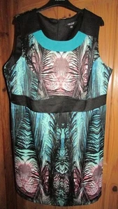 Grazia palm print dress ,beautiful colours,size 24,nwot - Picture 1 of 2