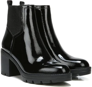 Botines Naturalizer Verney 2 para mujer charol negro 11W - Imagen 1 de 5