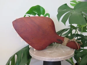 Hawaii handgefertigte Massivholz Lei O Mano polynesisch 16" Doppelaxt Waffe hängend - Bild 1 von 5