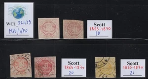 WC1_32439 VENEZUELA. Bestand wertvoller Briefmarken von 1865-70. MH / Gebraucht - Bild 1 von 1