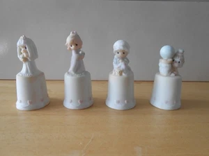 Super Sweet! ~ PRECIOUS MOMENTS Thimbles ~ Lot of 4 ~ Excellent Condition - Picture 1 of 4