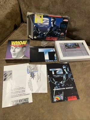 T2: Judgment Day (Super Nintendo Entertainment SysteM) Fully Cib Poster/Inserts - Image 1 of 4