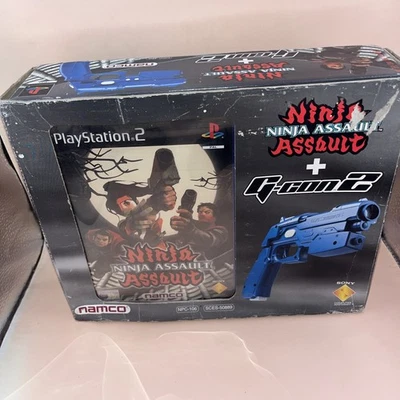 PlayStation 2 Ninja Assault + Gun Con 2 NAMCO 2002 new unused sealed inside  - Image 1 of 4
