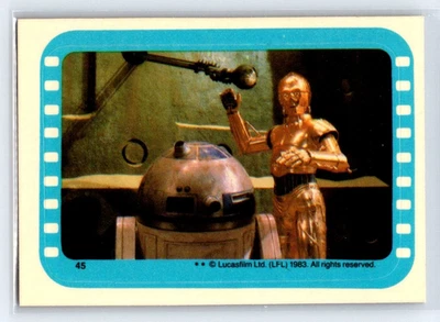 C-3PO R@-D@ 1983 Topps Star Wars El Retorno del Jedi ROTJ Pegatina #45 Foto 1 de 2