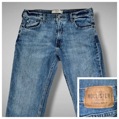 Hollister Men’s Straight Jeans Blue Denim Size 36x30 Classic Fit Medium Wash - Image 1 of 4