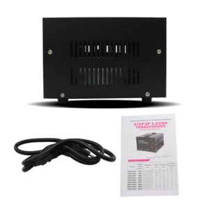 Transformador convertidor de voltaje 1500W 220V a 110V 110V a 220V paso arriba/abajo EE. UU. - Imagen 1 de 24
