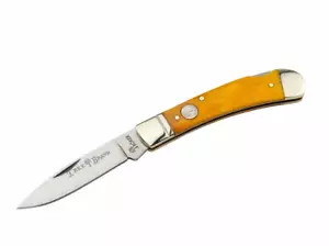 Boker Traditional Series 2.0 Gentleman's Lockback Yellow Bone Knife ✔️ 110814 - Picture 1 of 2