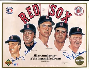 1992 Red Sox Impossible Dream Signed Jim Lonborg George Scott Dick Williams~(BB) - Picture 1 of 2