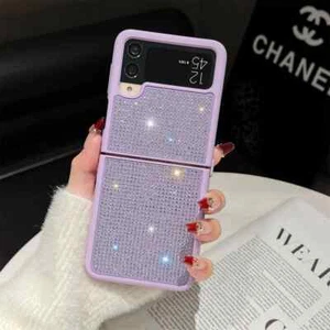 Handyhülle für Samsung Galaxy Z Flip5 4 3 5G überzug Glitzer Bling Schutz Tasche - Bild 1 von 26