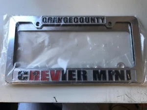 Mini Crevier Orange County CA Dealership license plate frame.  Metal. New. - Picture 1 of 1