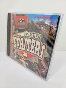 NEW SEALED WORLD'S GREATEST ROLLER COASTERS 3D TRACKS BUILD RIDE PC CD-ROM GAME - Picture 1 of 7
