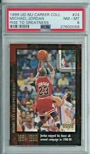 MICHAEL JORDAN (HOF) 1999 MJ CAREER COLLECTION #24 PSA NM-MT 8 (1 OF 6 POP) - Picture 1 of 2