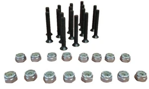 2 SETS 1-1/4" Skateboard Truck Mounting Hardware, Phillips Bolts and Lock Nuts - Picture 1 of 4