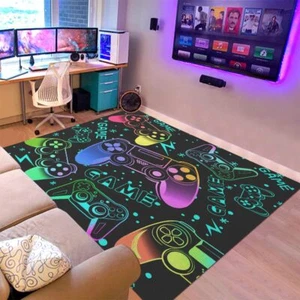 39"x59" Teens Boy Game Rug Gamepad Living Room Carpet Gaming Bedroom Controller - Picture 1 of 6