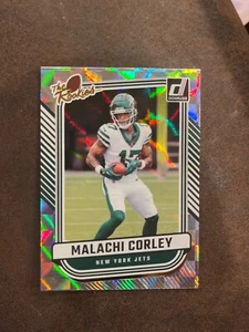 2024 DONRUSS THE ROOKIES MALACHI CORLEY #TR-12 NEW YORK JETS RC SP FOIL - Picture 1 of 2