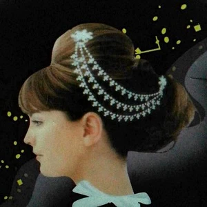 Haarschmuck Kopfschmuck Haarspange Strass Haarkamm Kette Hochzeit Silber - Bild 1 von 3