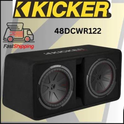 Subwoofer doble de 12" KICKER 48DCWR122/COMP-R carcasa cargada ventilada/1.000 W RMS Foto 1 de 4