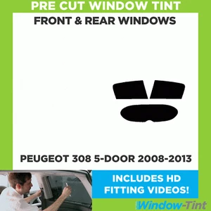 For Peugeot 308 5-door 2008-13 Full Pre Cut Window Tint Kit Front & Rear Film - Picture 1 of 9