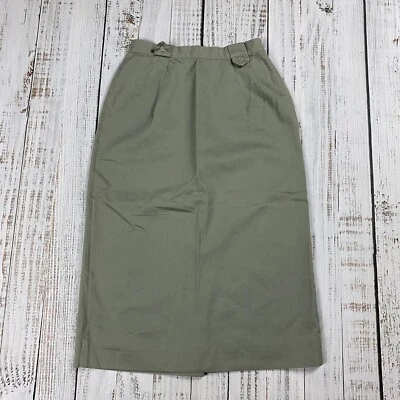 SAIA LÁPIS RETA VINTAGE ANOS 60 ANOS 70 SÉCULO DE BOSTON VERDE WESTERN 100% ALGODÃO 28 - Imagem 1 de 4