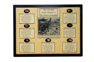 The Civil War Bullet Collection of The Eastern Campaigns with Display Case & COA - Picture 1 of 6