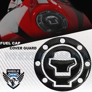 CARBON BLACK GAS TANK FUEL CAP COVER PROTECTION GUARD 97-03 GSXR-600/750/1000 - Picture 1 of 2
