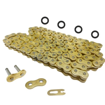 520 X-Ring Chain w/ Connecting Master Link for Honda CR125R CRF250R CRF450X - Imagem 1 de 4